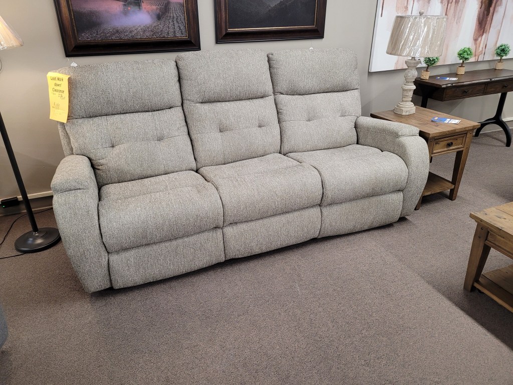  Flexsteel power reclining sofa with adjustable footrests and classic styling, made for comfort and durability.