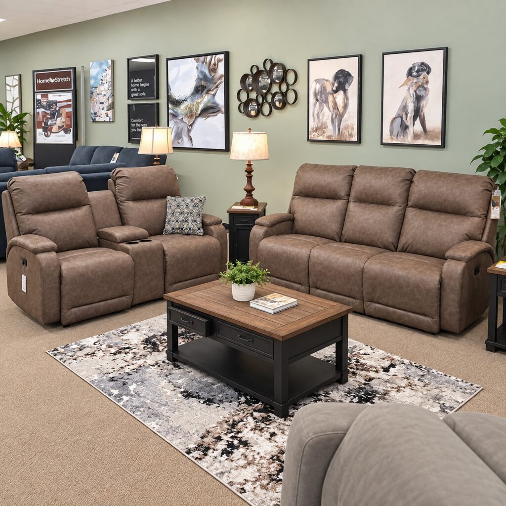Best Home Furnishings Brown Power Reclining Sofa Set